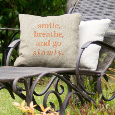 Coussin décoratif intérieur/extérieur lente go