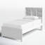 Harold 42.36" W Twin Solid and Manufactured Wood Platform Bed with Bookcase-1202988817