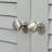 Bathroom Storage Cabinet With 2 Cabinets - Gray 23.5" W X 11.75" D 7.75" H Compact Magnetic Doors 22Lbs Capacity Per Shelf