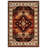 Ezra Collection Digital Print Cotton-Polyester Brown Moroccan Rug-1734060897
