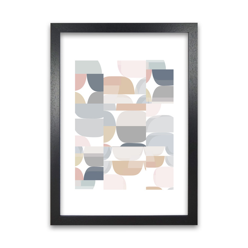 Light Desaturated Abstract - Print, Black Frame, 30cm H x 21cm W x 3cm D