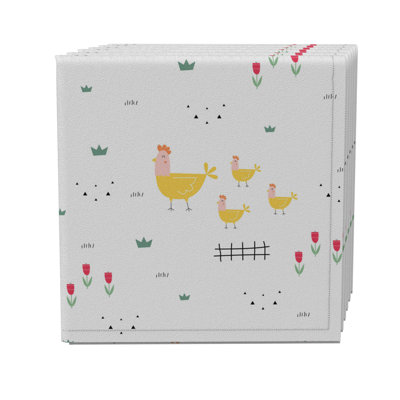 Cotton Twill Animals/Nature Square Napkin