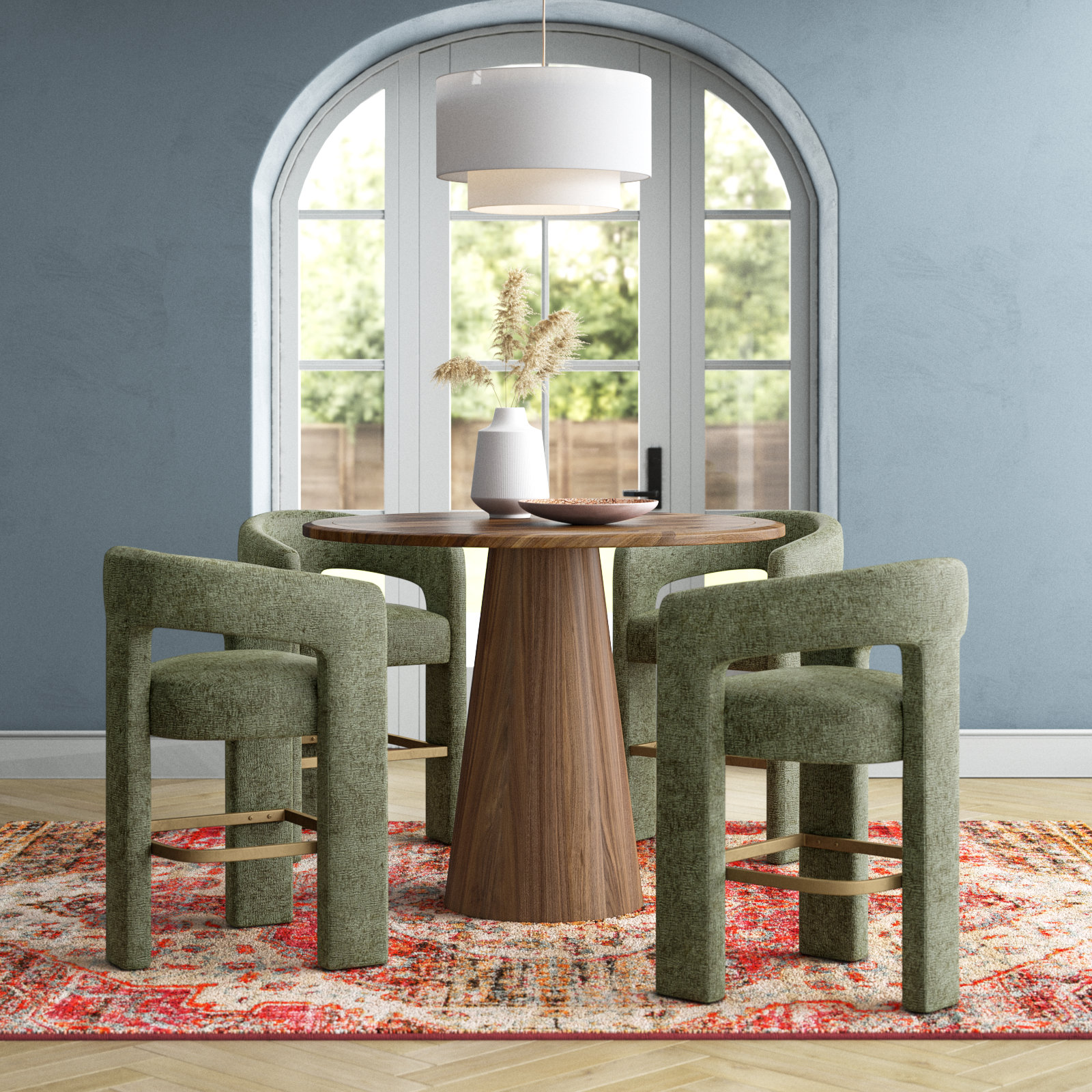 Darlington 5 - Piece Dining Set, Green