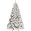 Arbre de Noël enneigé 5 pi avec 300 lumières UL et 27 pommes de pin naturelles - pointes en PVC enneigées, 600 pointes, structure à charnières, support en métal stable, installation facile-1016982759
