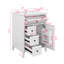 Meuble-lavabo 24 po avec lavabo, meuble-lavabo en bois massif avec tiroirs et tablettes réglables, petit meuble-lavabo-114294678