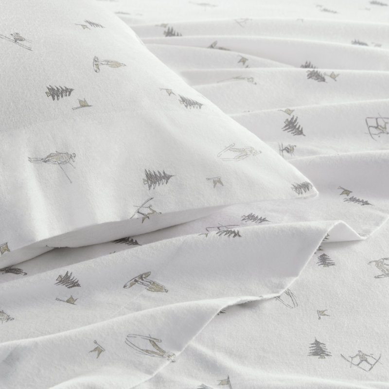 Full Multi Forest Animals Cotton Flannel Sheet Set