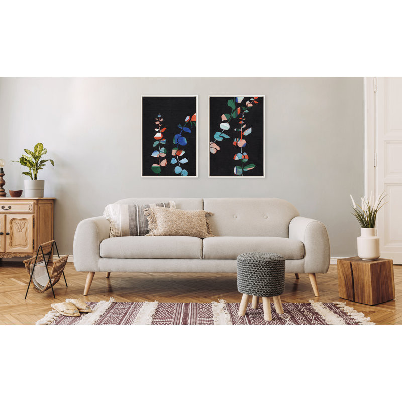 Jade I and II by Nikita Jariwala Framed Canvas Wall Art Set