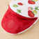 Ensemble de 2 mini-gants de cuisine FIESTA Falling Strawberries, rouge écarlate, 5,5 po x 8 po