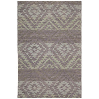 Tapis brun / beige Stillmore tissé à la main