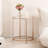 Round Glass Top End Side Table-1822493009