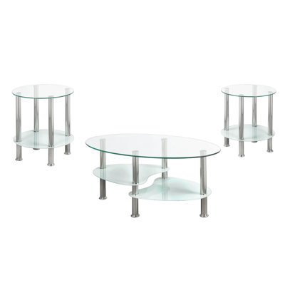 Ensemble de tables basses 3 pièces Ratley