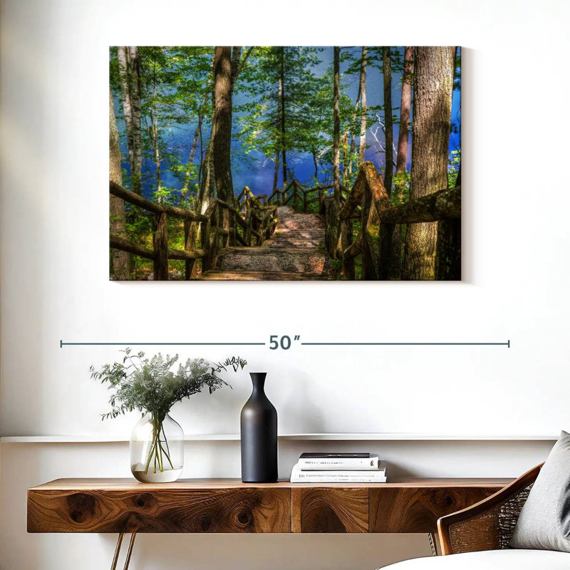 Lilie Lake Michigan Stairs, 26" H x 39" W