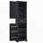 Tall Bathroom Storage Cabinet, Freestanding Storage Cabinet with Two Doors and Adjustable Shelves-28031758