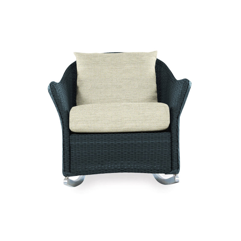 Weekend Retreat Outdoor Rocker Chair, Callen Pearl, Mink
