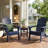 Upgraded Folding All-Weather HDPE Adirondack Chair With Dual Cup Holders, 37.8 In. Extra High Back & Reinforced Seat 3PCS-1535825353