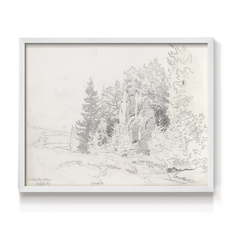 Croquis rétro - XXX - reproduction encadrée, H 11 po x l 14 po, Blanc