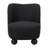 Modern Wood Chair with Fabric Upholstery and Non-Woven Fabric Accents for Casual Home Decor in Contemporary Versatile Design Featuring Sleek Rounded Shape and Decorative Bold Silhouette-99378265