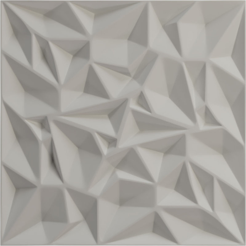 L 19 5/8 po x H 19 5/8 po Leto EnduraWall Panneau mural décoratif 3D, UltraCover Satin Canyon vert (couvre 2,67 pieds carrés)