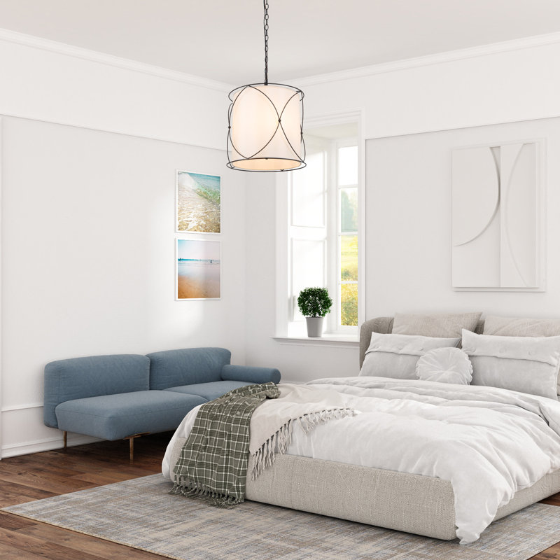 Luminaire suspendu tambour 3 lumières Miloh