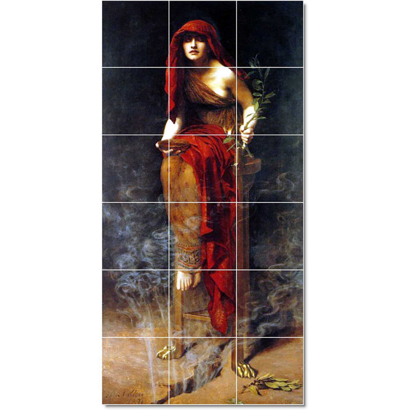 Carreau de céramique décorative 36 po x 72 po 12 po x 12 po, John Collier Femme W22242
