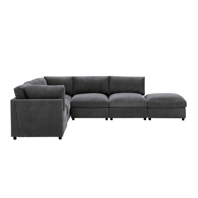 Corduroy Reversible Modular Sectional