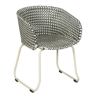 Fauteuil d'extérieur en rotin tissé Luna