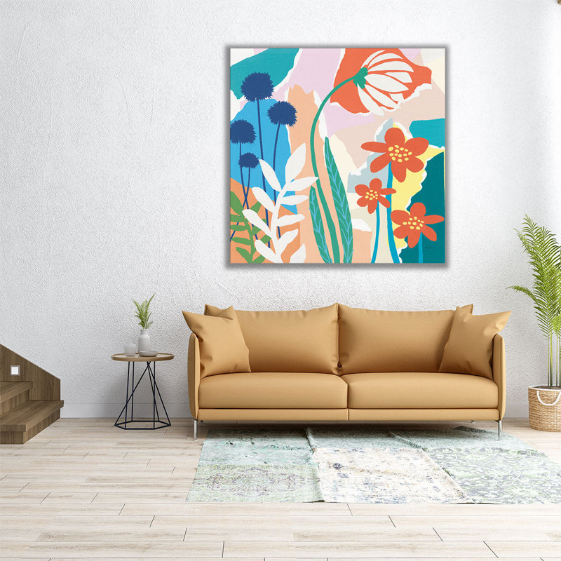 «Happy Place», reproduction d'art sur toile, 12" H x 12" W