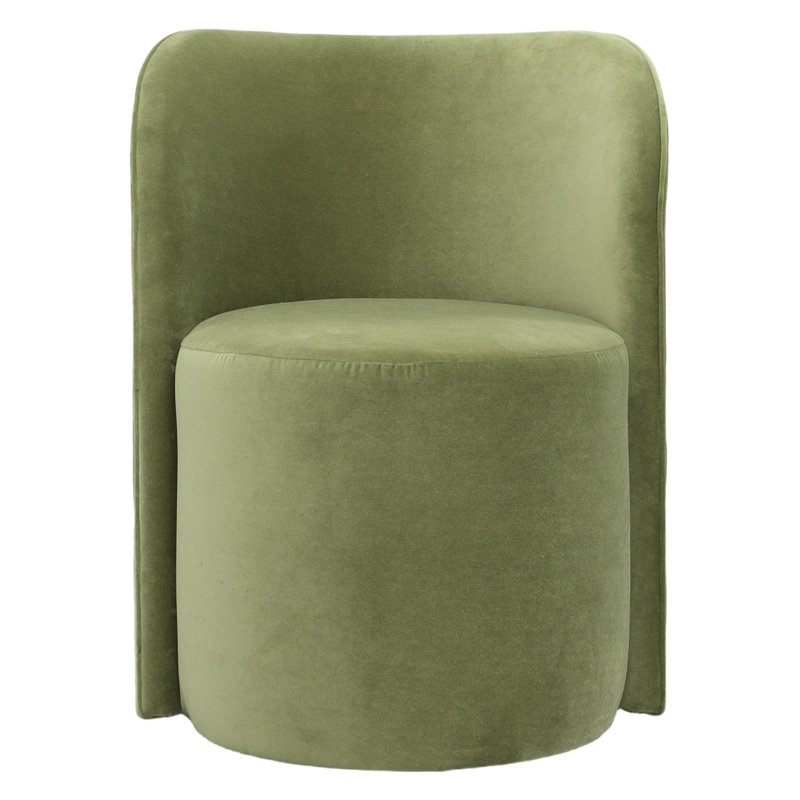 Socrates Barrel Back Dining Chair, Casters, Parchment (8794 70)