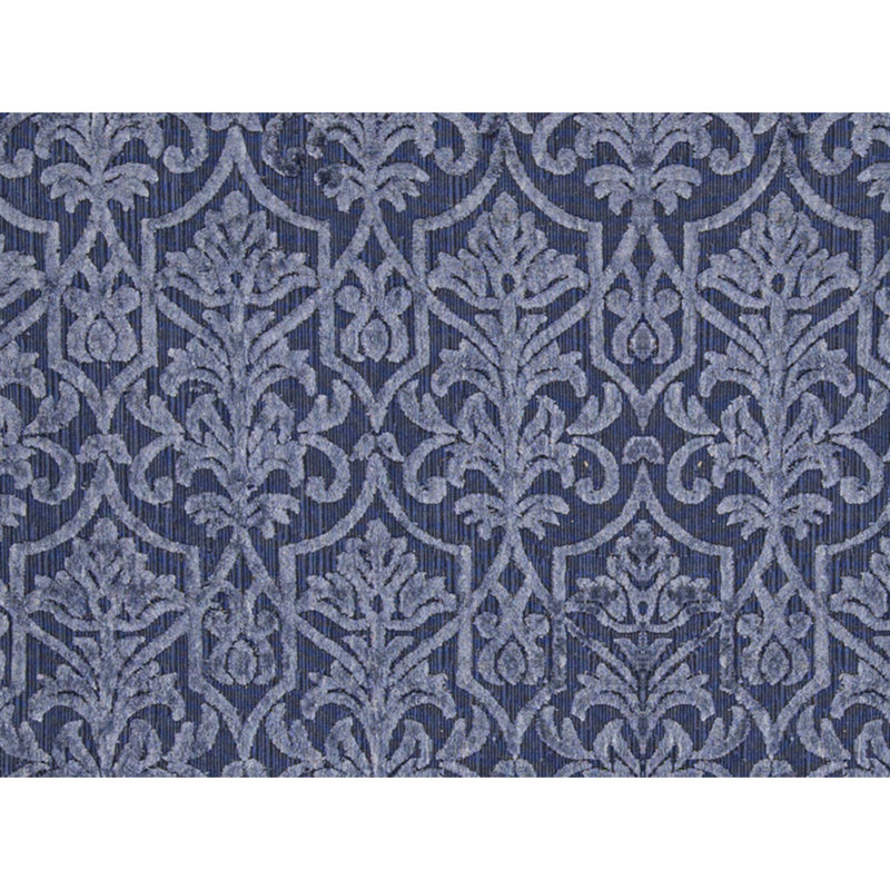 Jakat Damask Area Rug in Blue