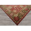 Wool Oriental Area Rug in Raspberry/Sage/Peach/Moss
