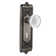 Egg & Dart Plate with Decorative Keyhole and Crystal Meadows Knob