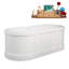 Baignoire autoportante 67 "avec drain interne Streamline-101697825