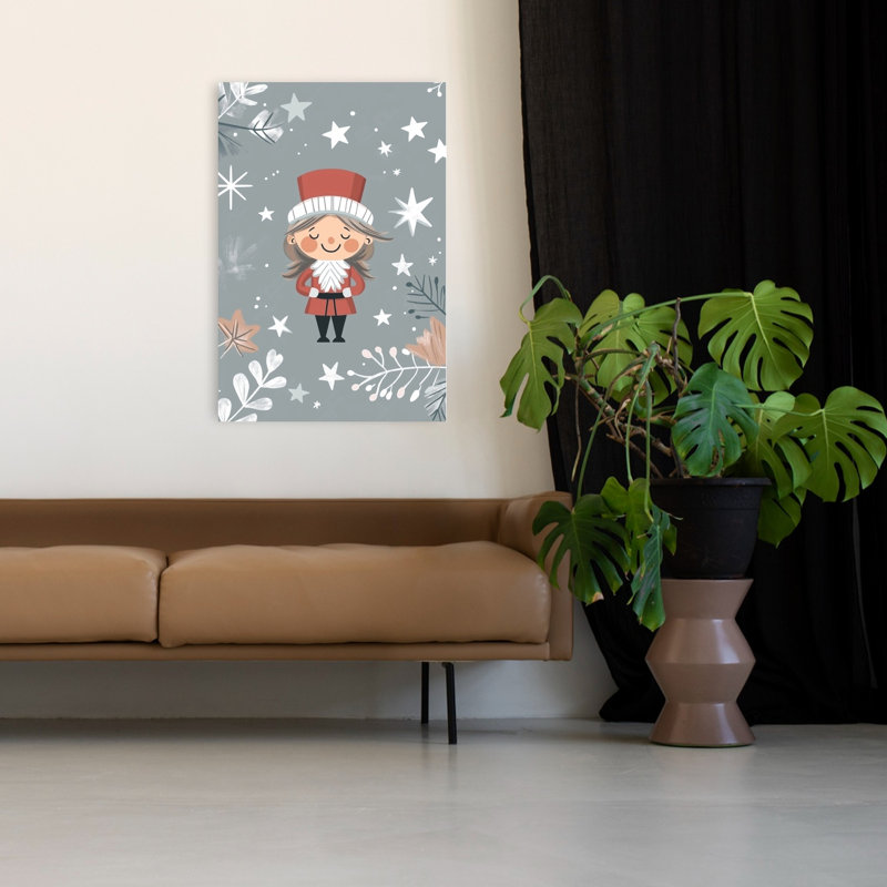 Casse-noisette, rêve d'hiver, rêve, fantaisiste, paysage d'hiver abstrait, impression d'art mural, H 48 po x l 32 po