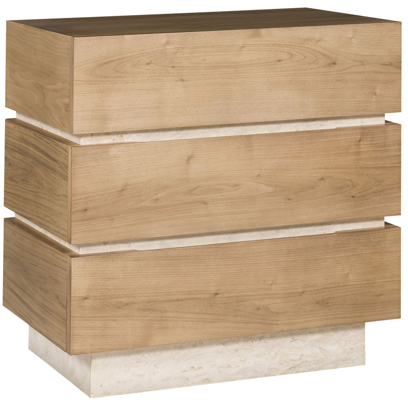 Table de chevet en bois massif 28 po Edge