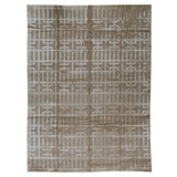 Hand Woven Silk and Wool Area Rug