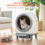 Self Cleaning Cat Litter Box - Extra Large Automatic Litter Box For Multiple Cats, Safety Protection, Odour Control & Quiet Operation With App Control