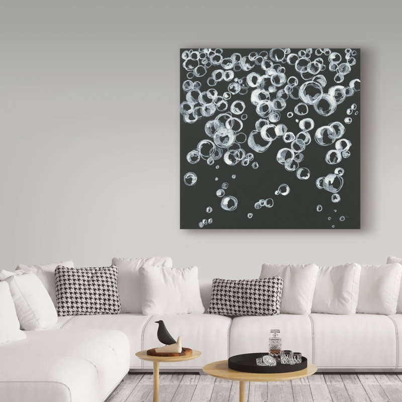 « bubbles ii », reproduction de peinture à l’acrylique sur toile tendue, H 24 po x l 24 po x P 2 po