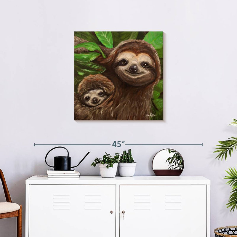 Brampt Sloth All Smiles, 24'' H x 24'' W