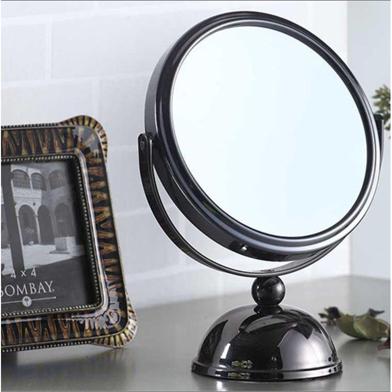 Miroir de maquillage 5,5 po de diamètre chromé, grossissement X5