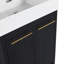 Meuble-lavabo autoportant avec lavabo en résine