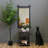 Modern Farmhouse Distressed Metal Rectangle Barn Door Style Wall Accent Mirror