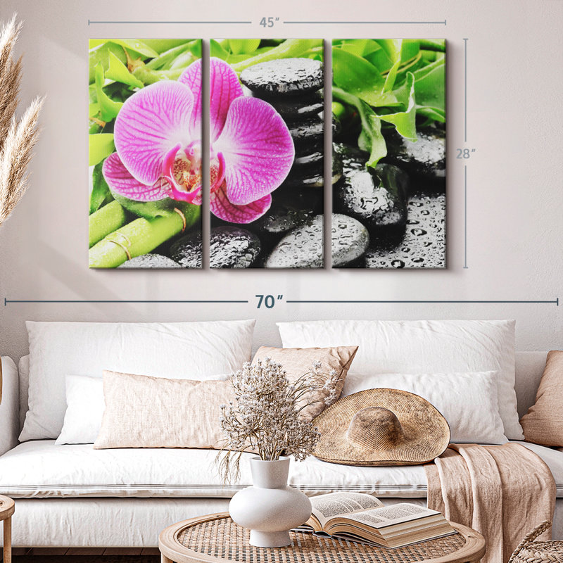 «Zen Stones For Spa» sur toile, H 45 po x l 28 po