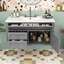 Meuble-lavabo mural flottant avec vasque en céramique, armoire murale avec 2 tiroirs de rangement-130144858