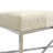 Safari Silver Foil Cowhide Bench