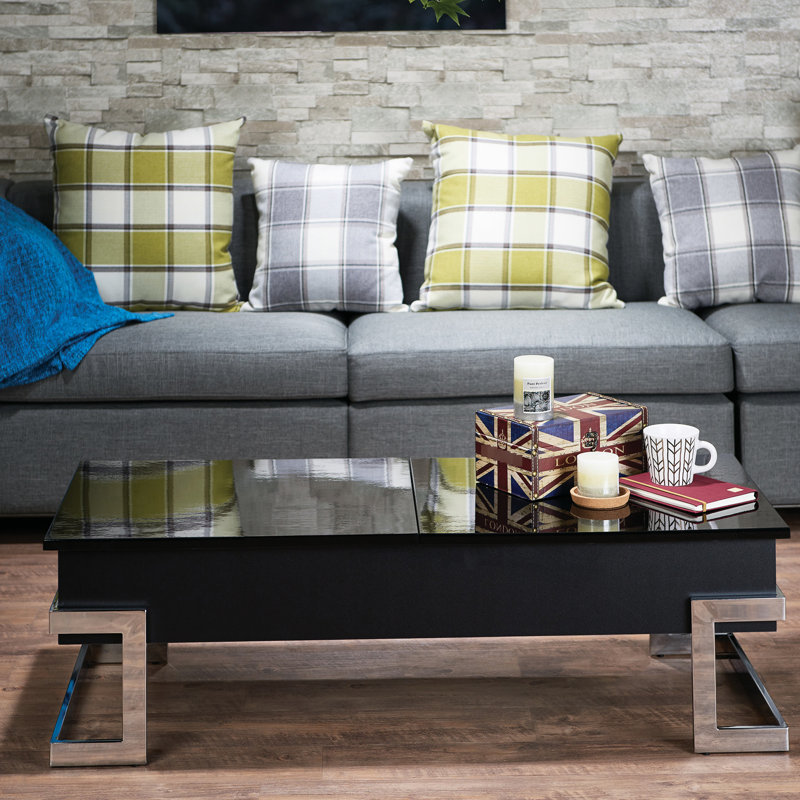 Table basse à plateau relevable