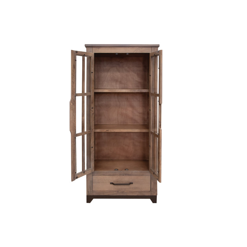 Armoire 2 portes en verre et 1 tiroir Dobby