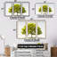 Ensemble de décoration murale American Tree Basswood Elegance I - Arbre américain-107767170-107767176