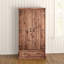 Broussard 2 Door Solid Wood Wardrobe