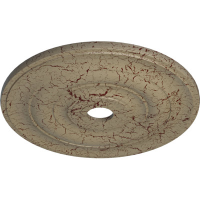 Médaillon de plafond Endurathane Winsor, DO 27 1/2 po x P 4 po x P 1 1/2 po (convient aux auvents jusqu'à 4 po), fini acajou brossé peint à la main