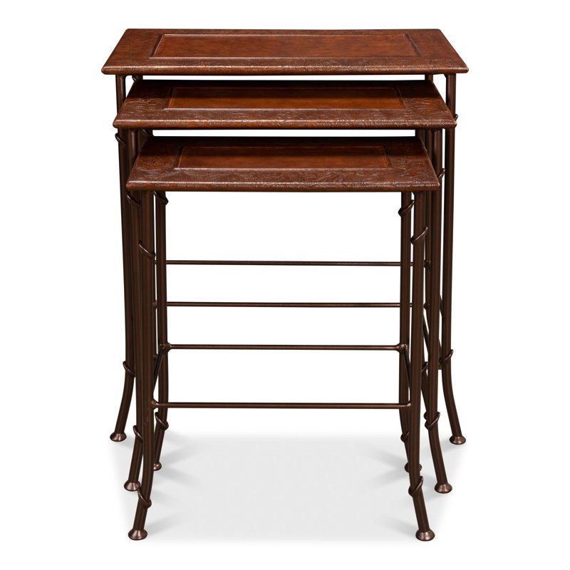 Solid Wood Nesting End Table